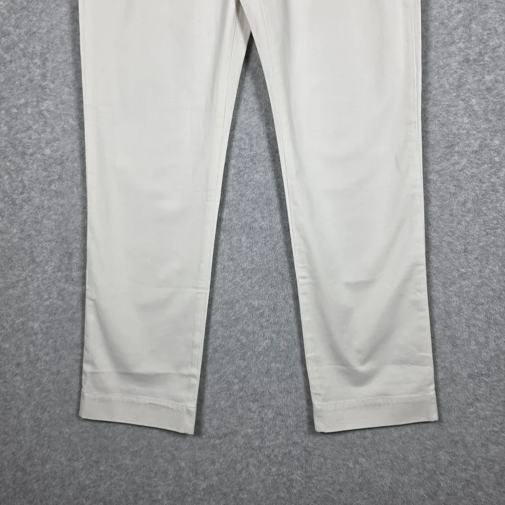 Polo Ralph Lauren Pants Mens Sz 32x30 Ecru Slim Stretch Chino Office Preppy NEW